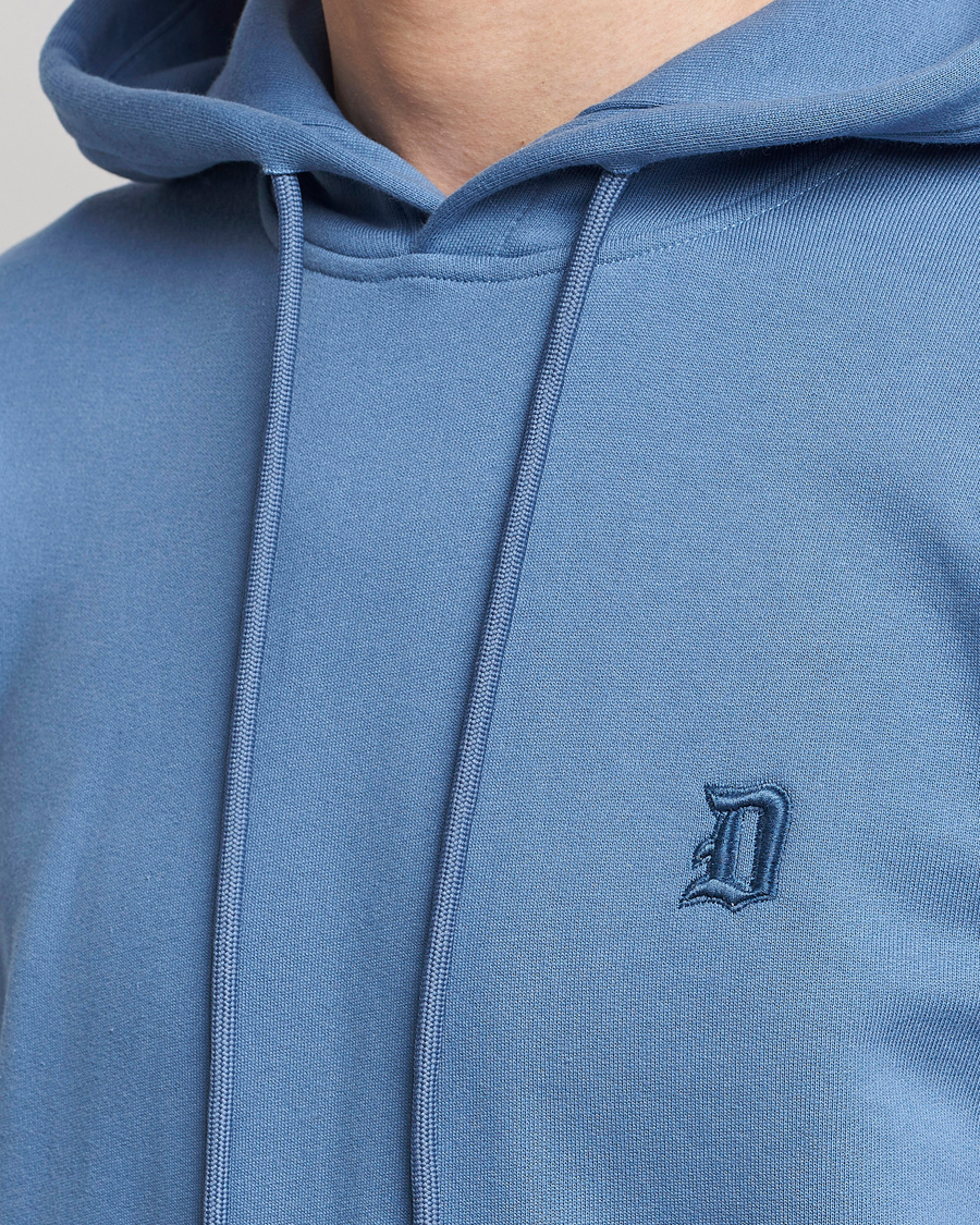 Mies | Puserot | Dondup | Logo Hoodie Washed Blue