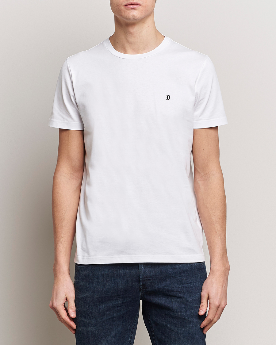 Mies |  | Dondup | Logo Crew Neck T-Shirt White