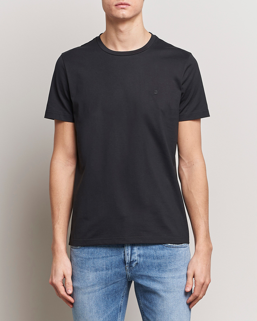 Mies |  | Dondup | Logo Crew Neck T-Shirt Black