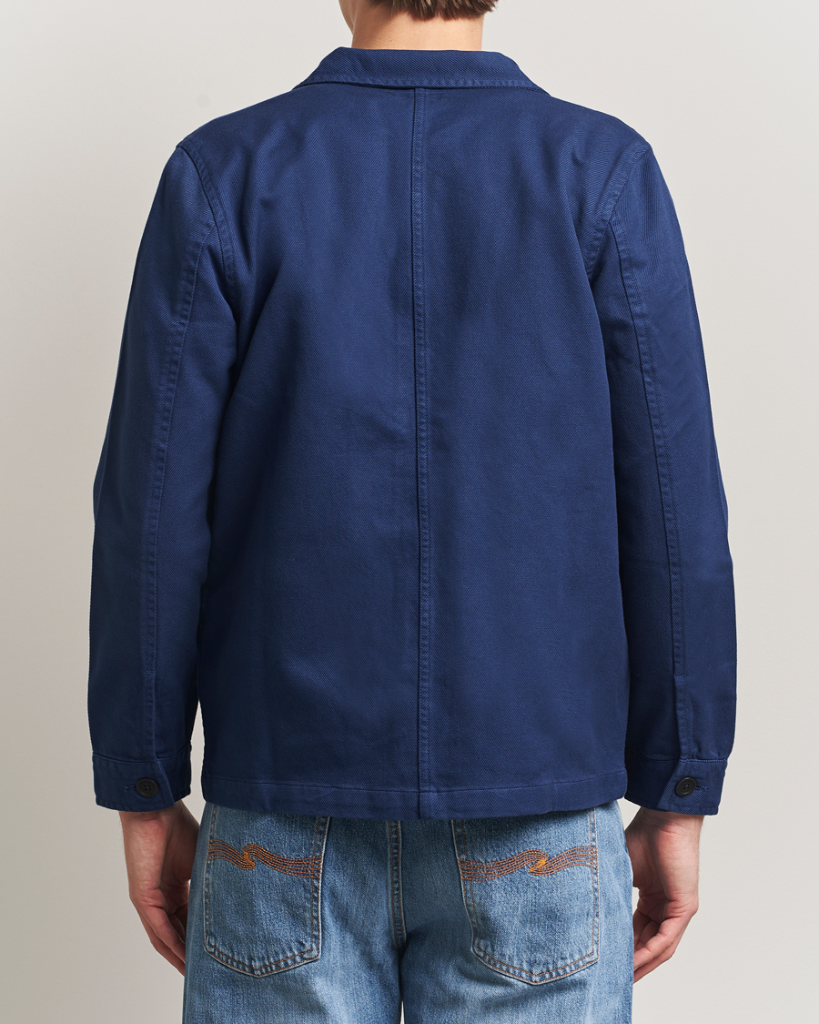 Mies | Kauluspaidat | Nudie Jeans | Barney Worker Overshirt Mid Blue