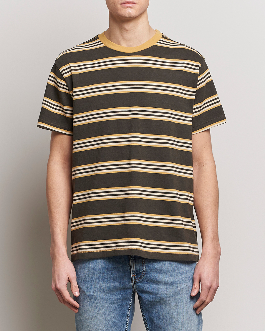 Mies | Nudie Jeans | Nudie Jeans | Leif Striped Crew Neck T-Shirt Multi