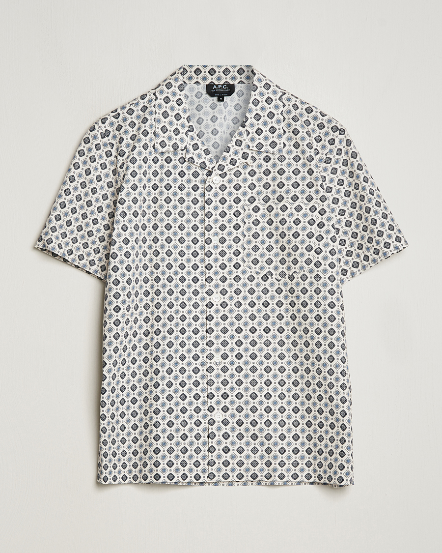 Mies | Kauluspaidat | A.P.C. | Lloyd Printed Resort Shirt Off White