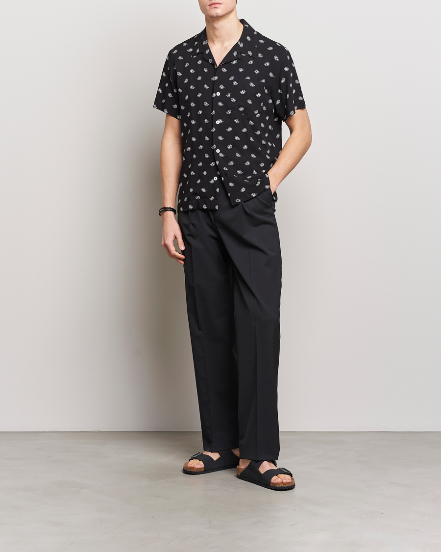 Mies | Kauluspaidat | A.P.C. | Lloyd Printed Paisley Resort Shirt Black