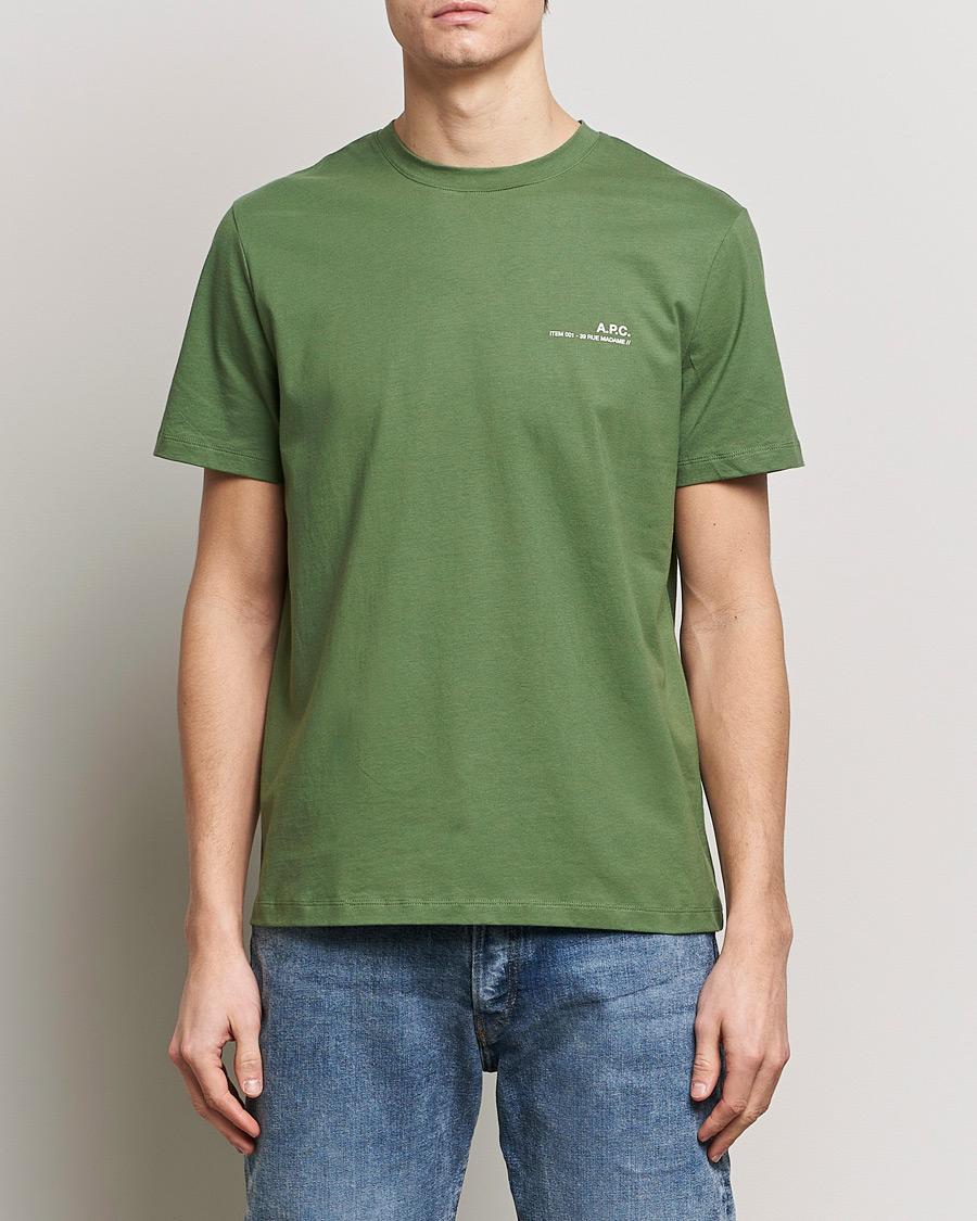 Mies |  | A.P.C. | Item T-shirt Gray Green