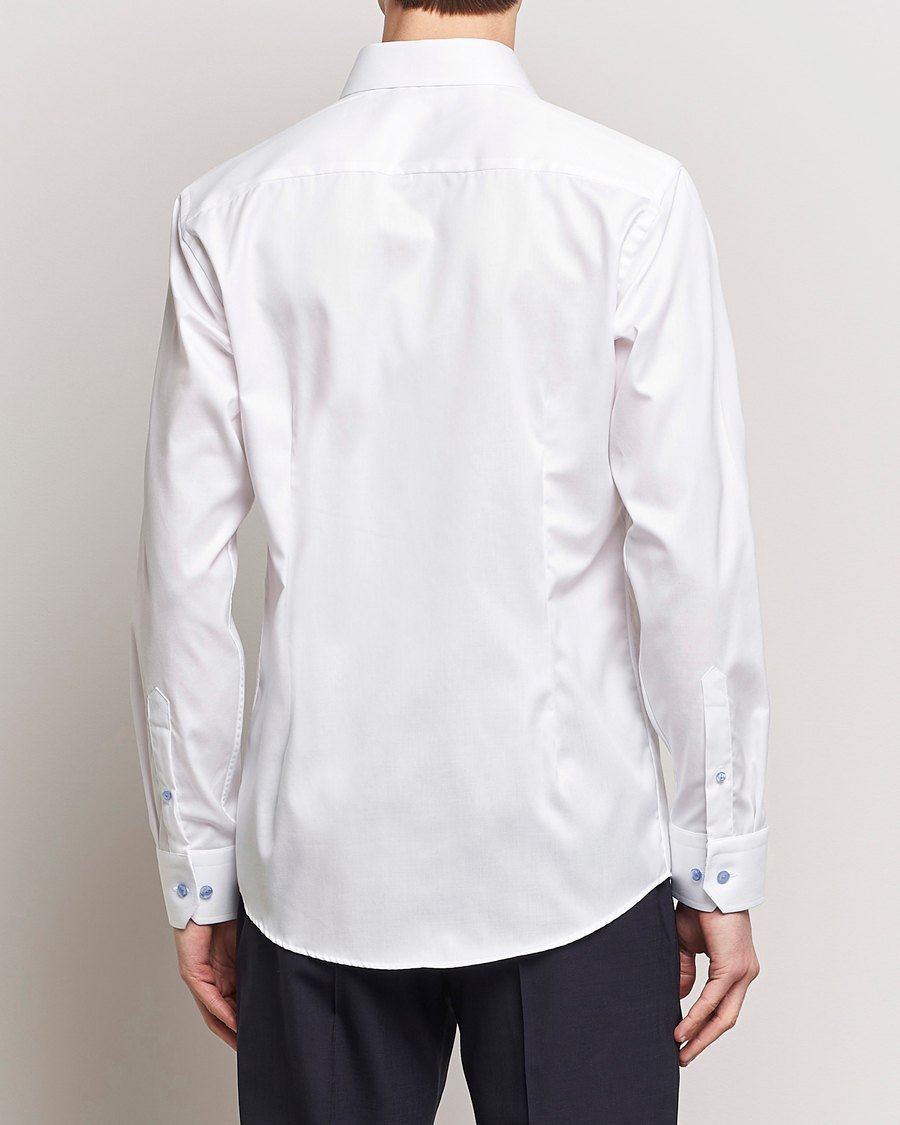 Mies | Kauluspaidat | Eton | Slim Fit Signature Twill Contrast Shirt White