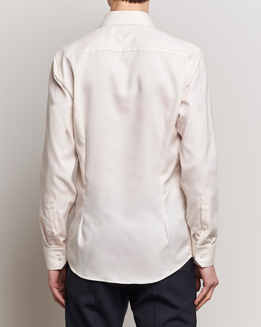 Mies | Kauluspaidat | Eton | Slim Fit Twill Shirt Light Yellow