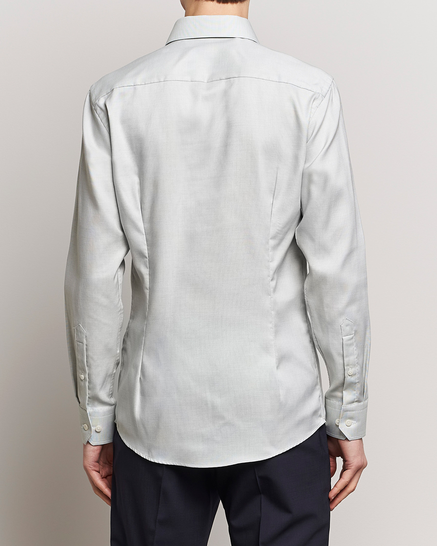 Mies | Kauluspaidat | Eton | Slim Fit Twill Shirt Mid Green