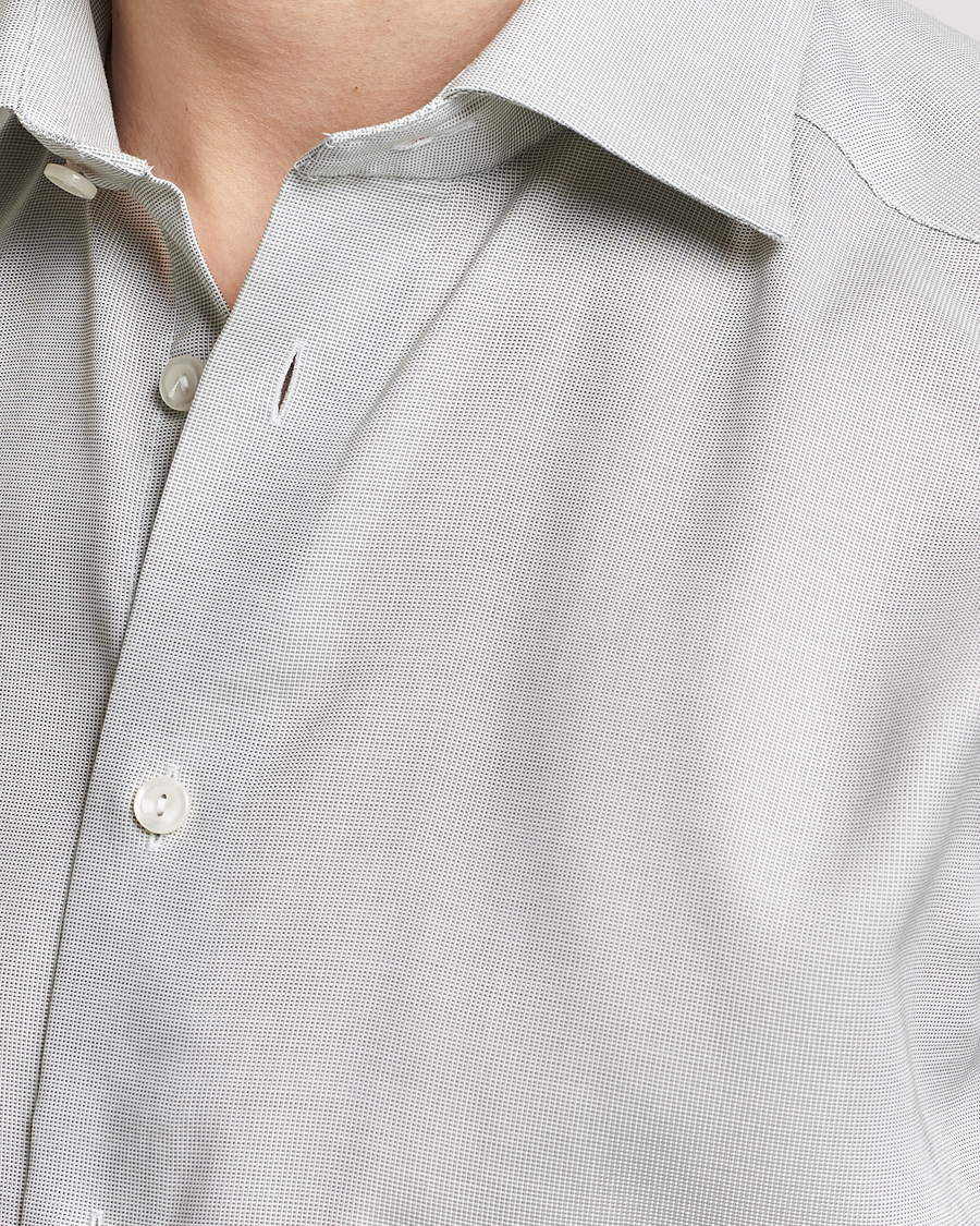 Mies | Kauluspaidat | Eton | Slim Fit Twill Shirt Mid Green