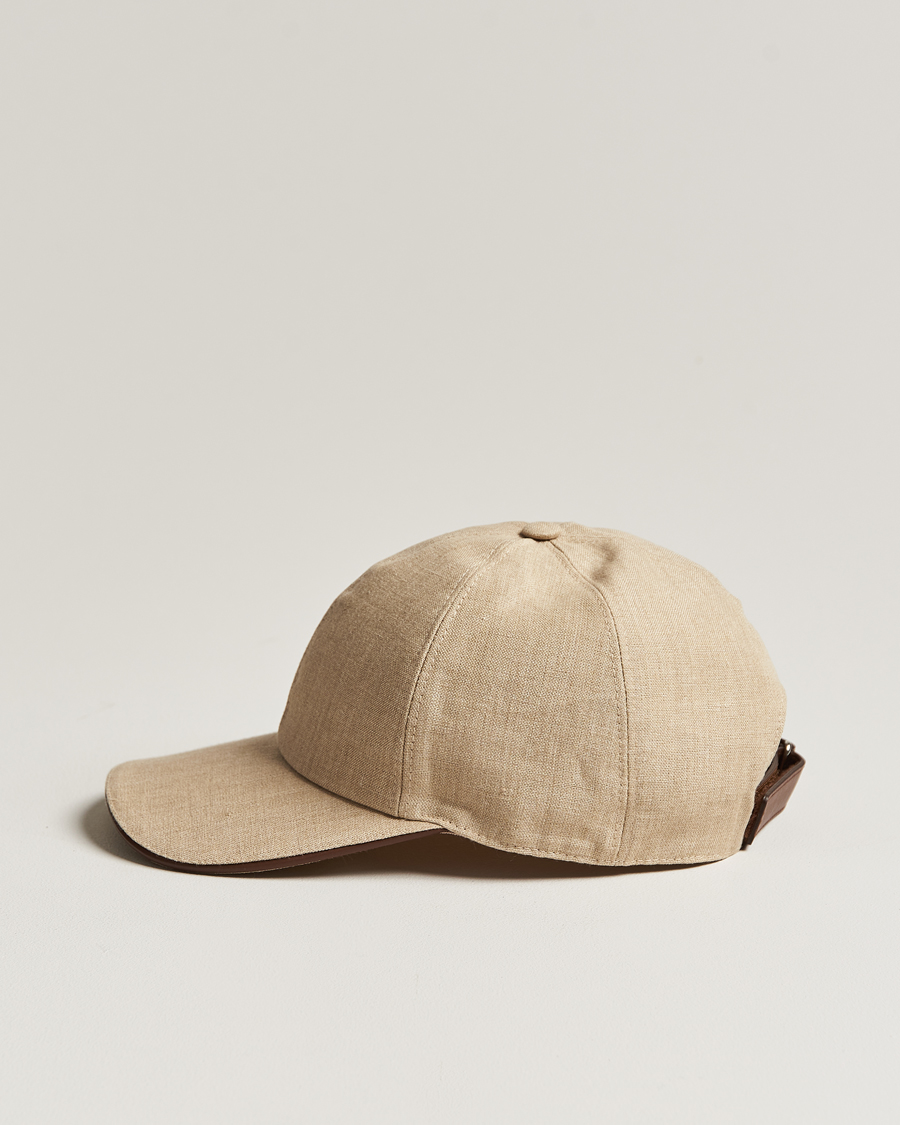 Mies | Eton Solid Linen Cap Beige | Eton | Solid Linen Cap Beige