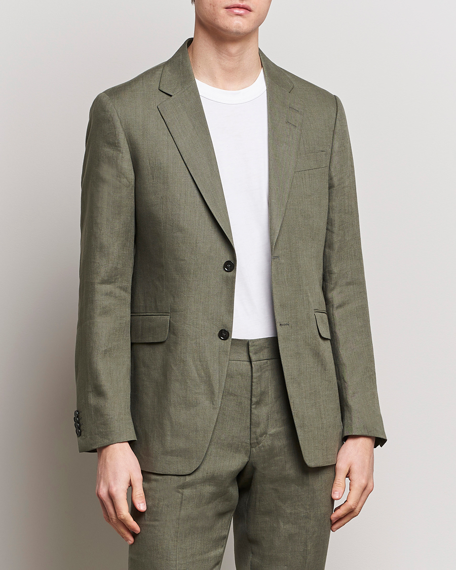 Mies | Business & Beyond | Tiger of Sweden | Justin Linen Blazer Thyme