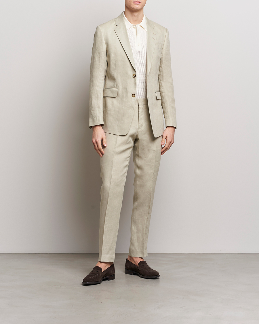 Mies | Housut | Tiger of Sweden | Tenuta Linen Suit Trousers Dawn Misty