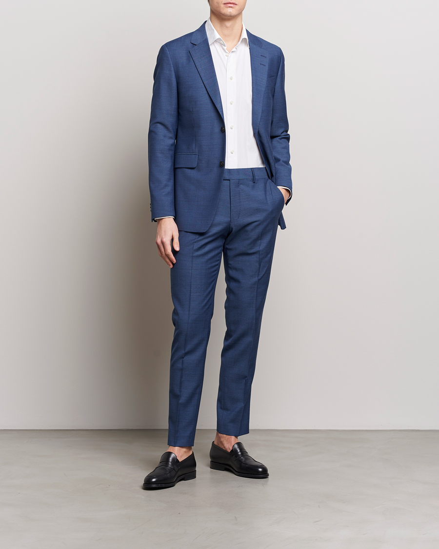 Mies | Housut | Tiger of Sweden | Tenuta Wool Trousers Smokey Blue