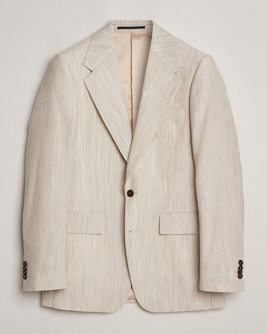 Mies | Pikkutakit | Tiger of Sweden | Jon Wool/Linen Canvas Blazer Natural White