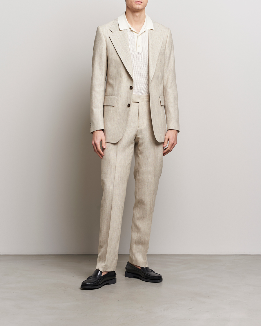 Mies | Pikkutakit | Tiger of Sweden | Jon Wool/Linen Canvas Blazer Natural White