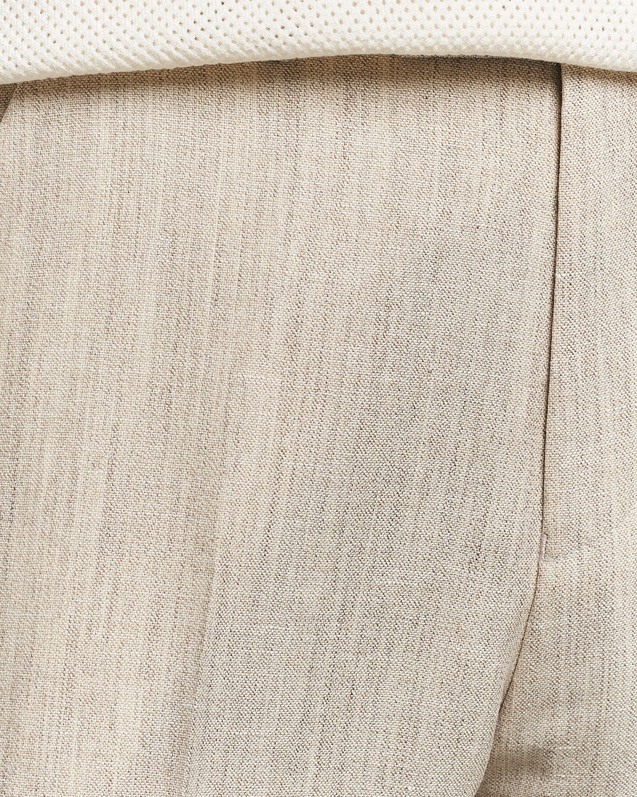 Mies | Housut | Tiger of Sweden | Tenser Wool/Linen Canvas Trousers Natural White