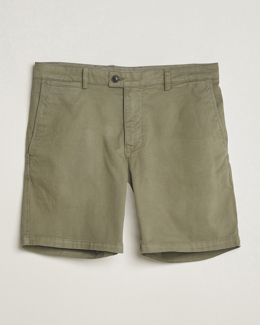 Mies | Shortsit | Tiger of Sweden | Caid Cotton Chino Shorts Dusty Green