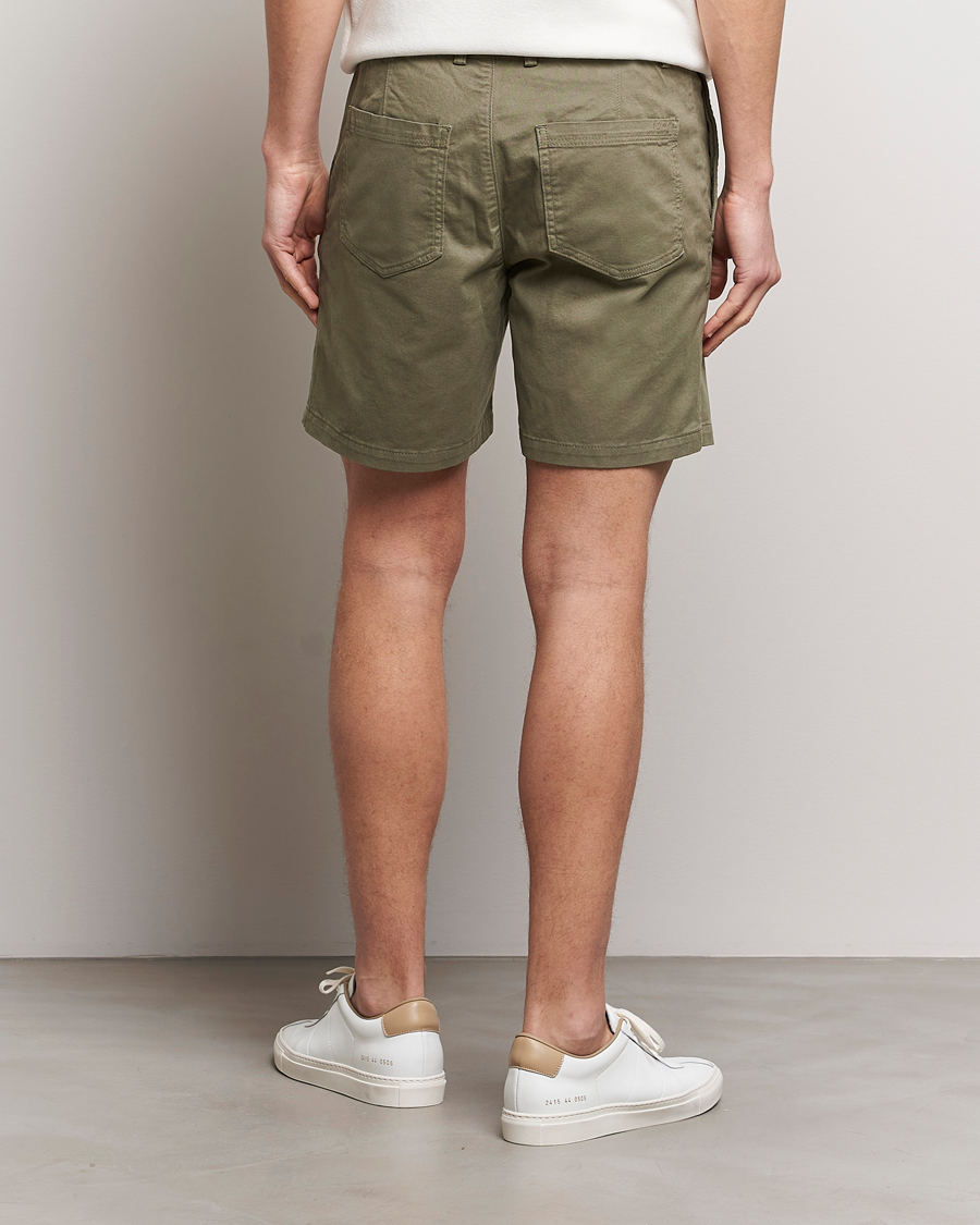 Mies | Shortsit | Tiger of Sweden | Caid Cotton Chino Shorts Dusty Green