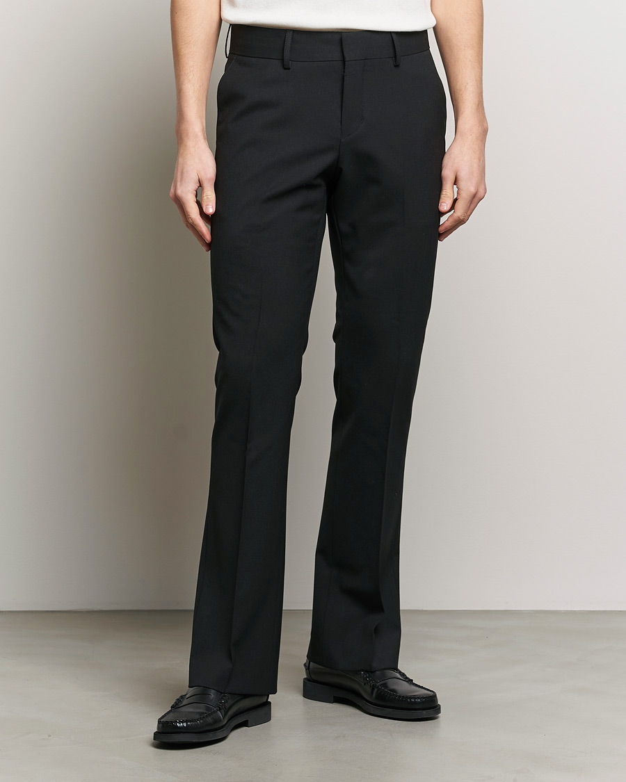 Men | Formal Trousers | Tiger of Sweden | Trae Flare Trousers Black
