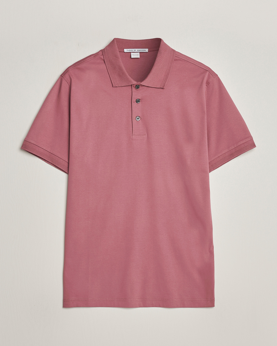 Mies | Pikeet | Tiger of Sweden | Riose Cotton Polo Rose Brown