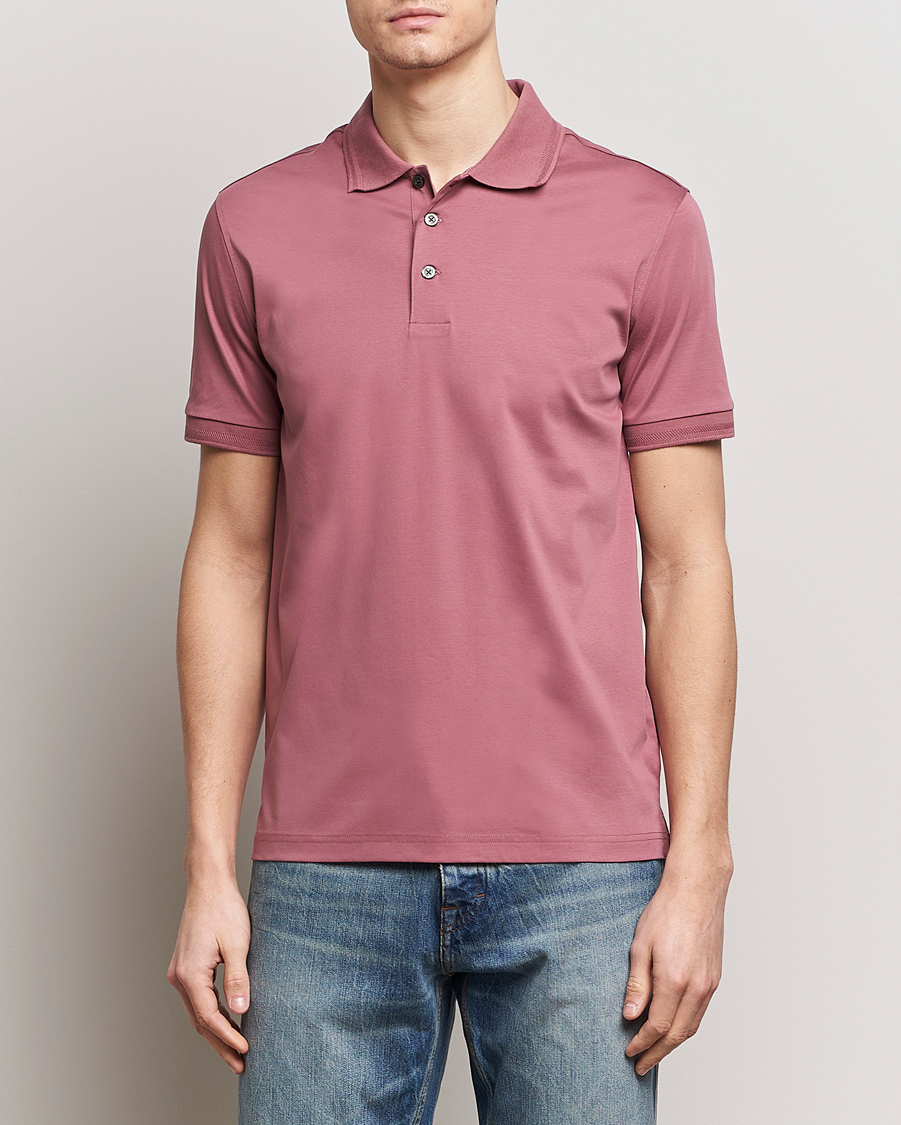 Mies | Pikeet | Tiger of Sweden | Riose Cotton Polo Rose Brown