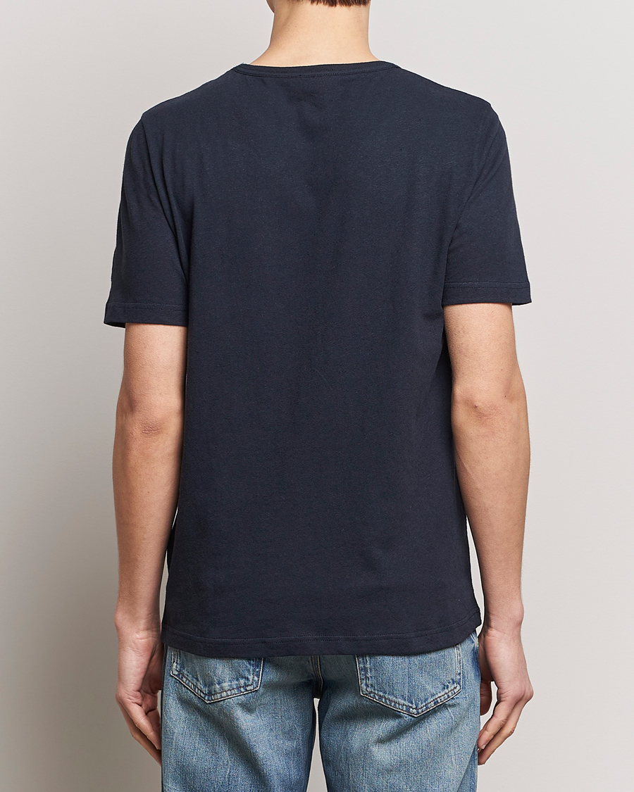 Mies | T-paidat | Tiger of Sweden | Olaf Cotton/Linen Crew Neck T-Shirt Light Ink