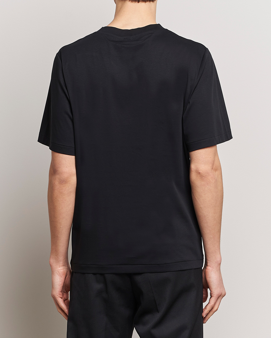 Mies | T-paidat | Tiger of Sweden | Mercerized Cotton Crew Neck T-Shirt Black