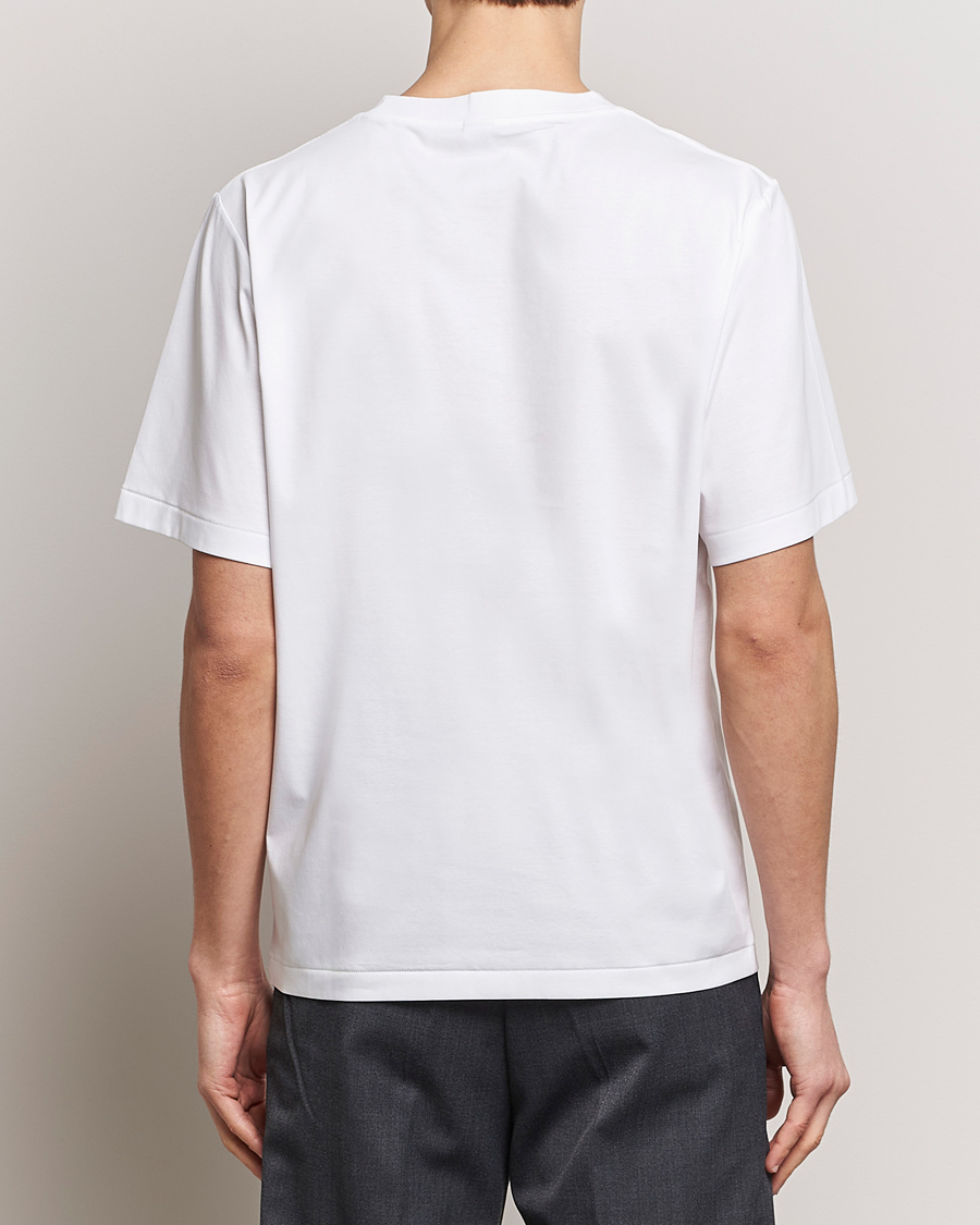 Mies | T-paidat | Tiger of Sweden | Mercerized Cotton Crew Neck T-Shirt Pure White