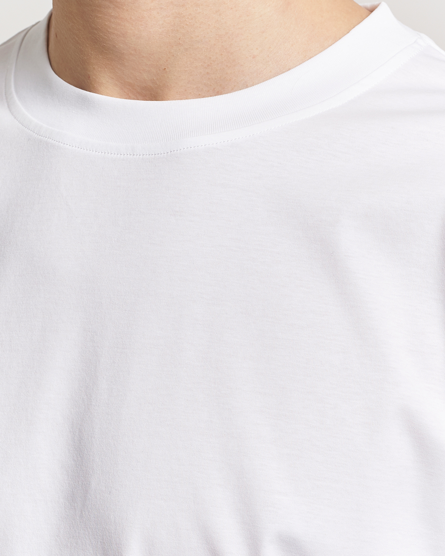 Mies | T-paidat | Tiger of Sweden | Mercerized Cotton Crew Neck T-Shirt Pure White