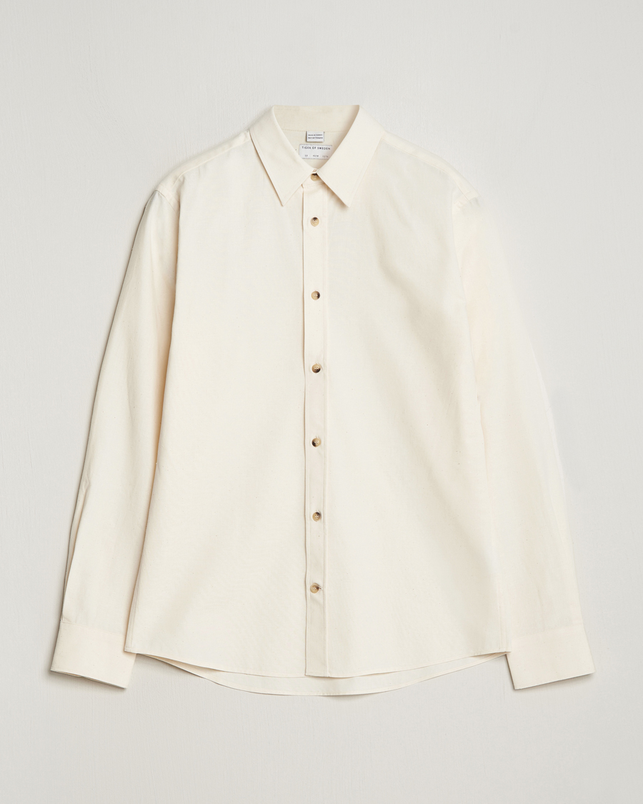 Mies | Kauluspaidat | Tiger of Sweden | Spenser Cotton Shirt Off White