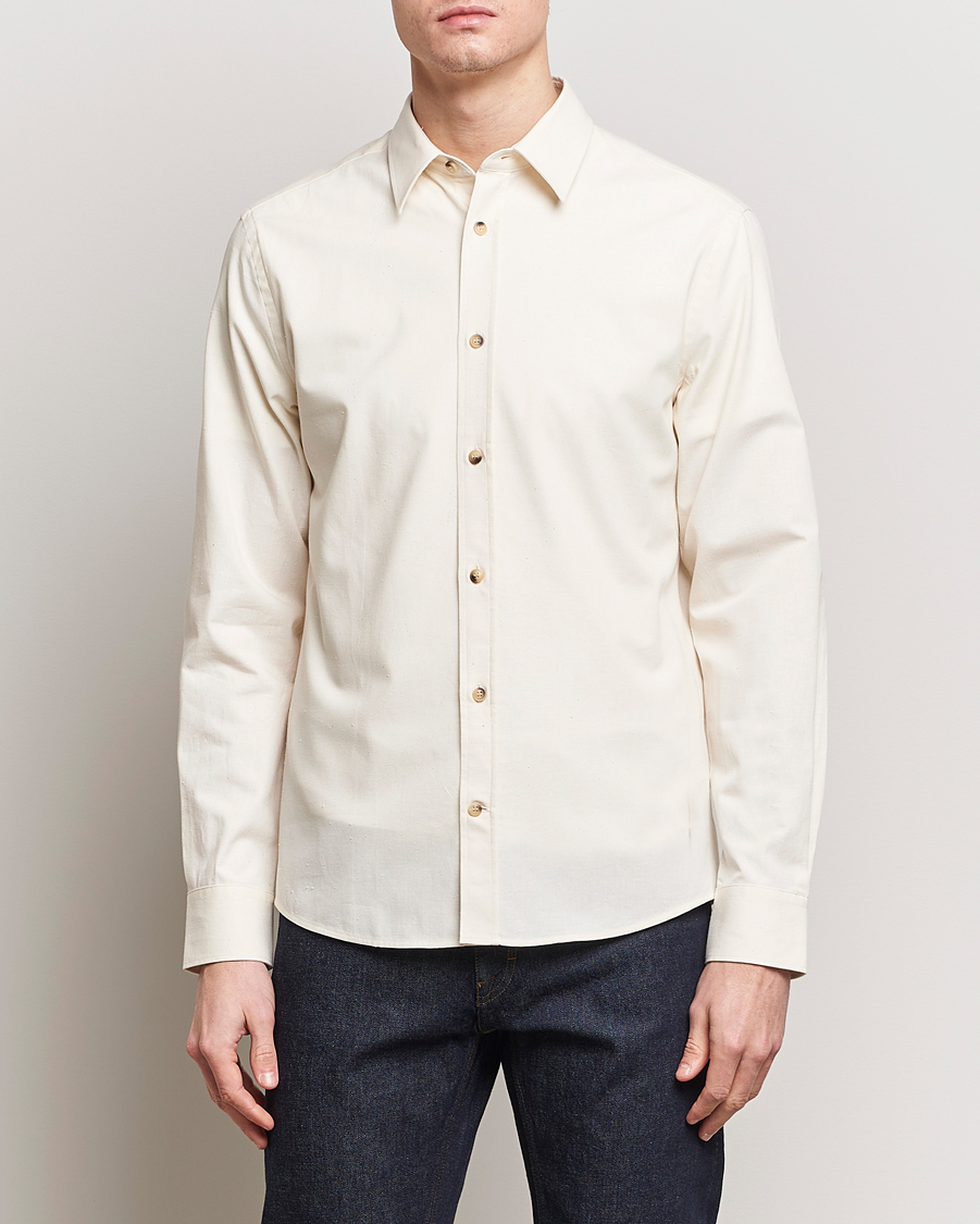 Mies | Rennot | Tiger of Sweden | Spenser Cotton Shirt Off White
