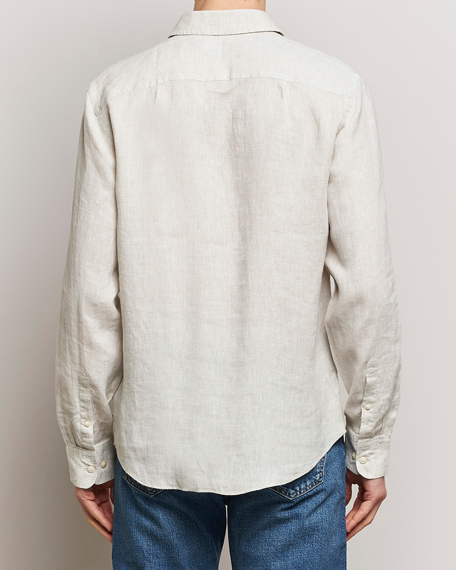 Mies | Kauluspaidat | Tiger of Sweden | Spenser Linen Shirt Pale Clay