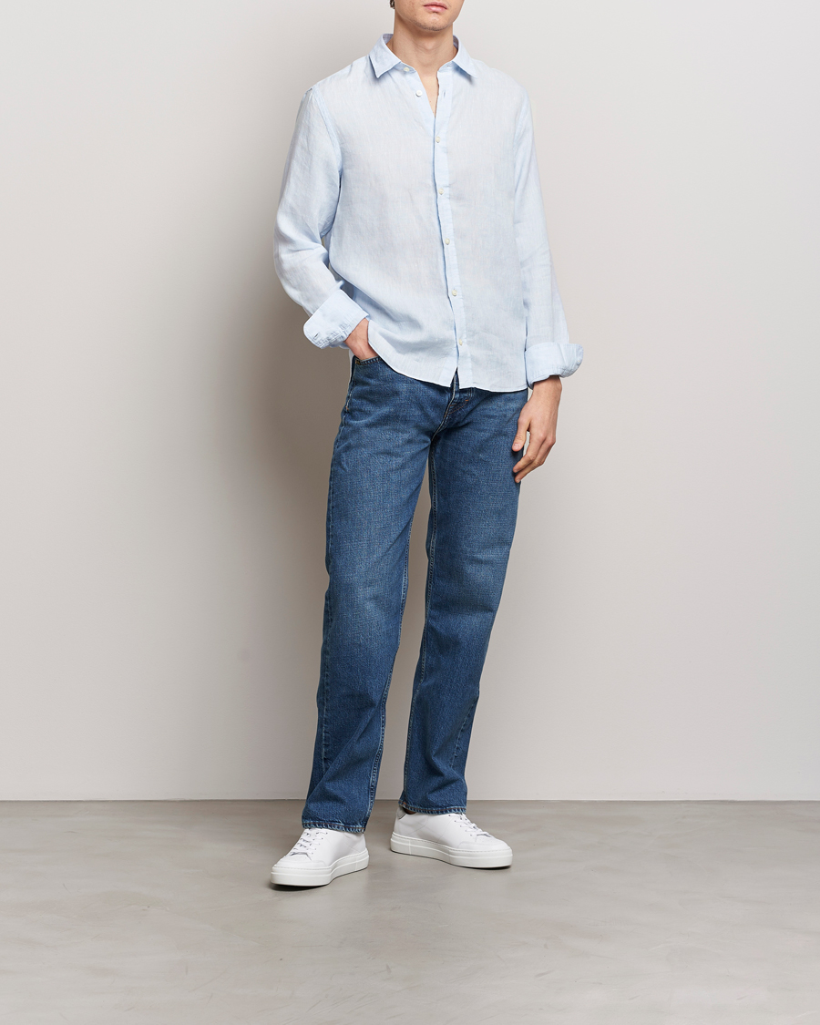 Mies | Kauluspaidat | Tiger of Sweden | Spenser Linen Shirt Light Blue