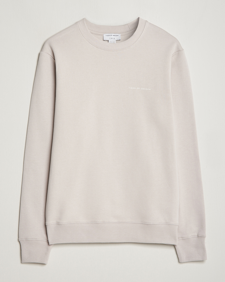 Mies | Puserot | Tiger of Sweden | Emerson Crew Neck Sweatshirt Grey Sand