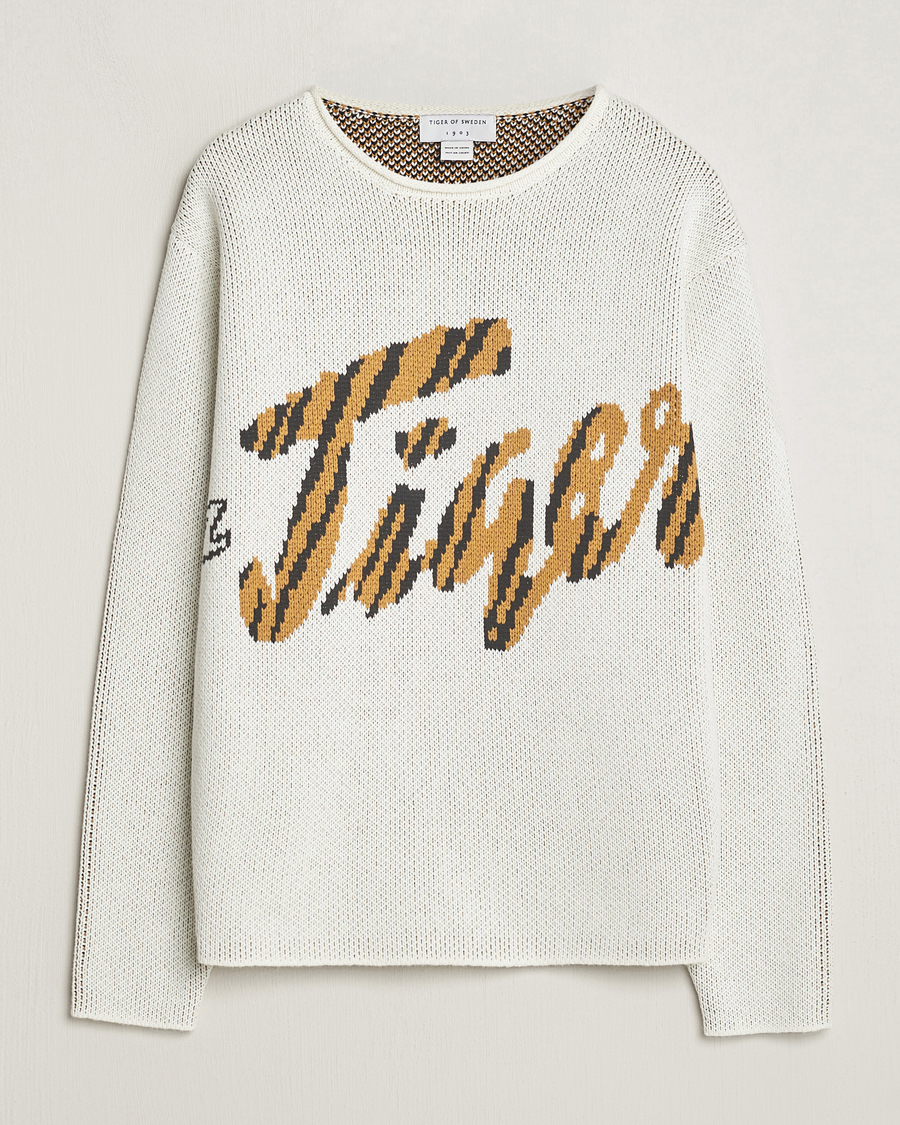Mies | Puserot | Tiger of Sweden | Bobi Heavy Knitted Sweater Off White