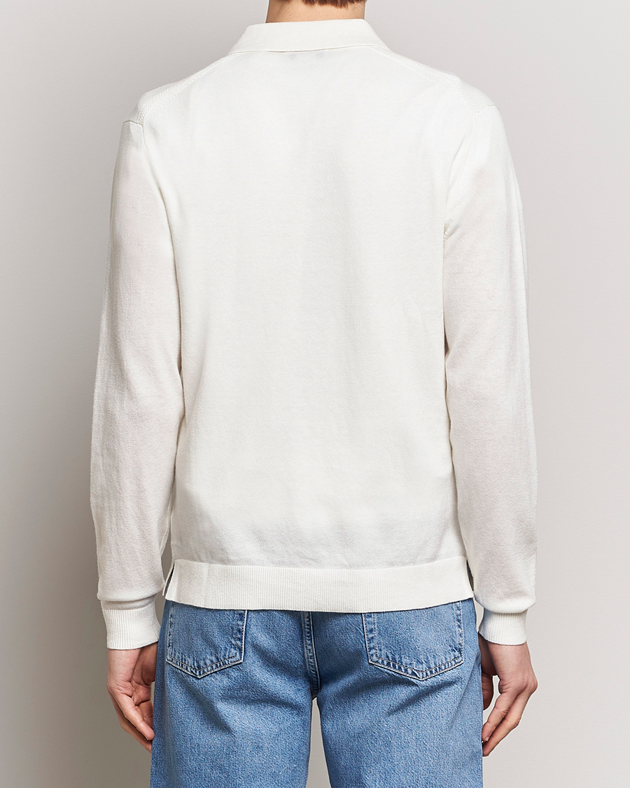 Mies | Puserot | Tiger of Sweden | Orbit Wool/Cotton Half Zip Summer Snow