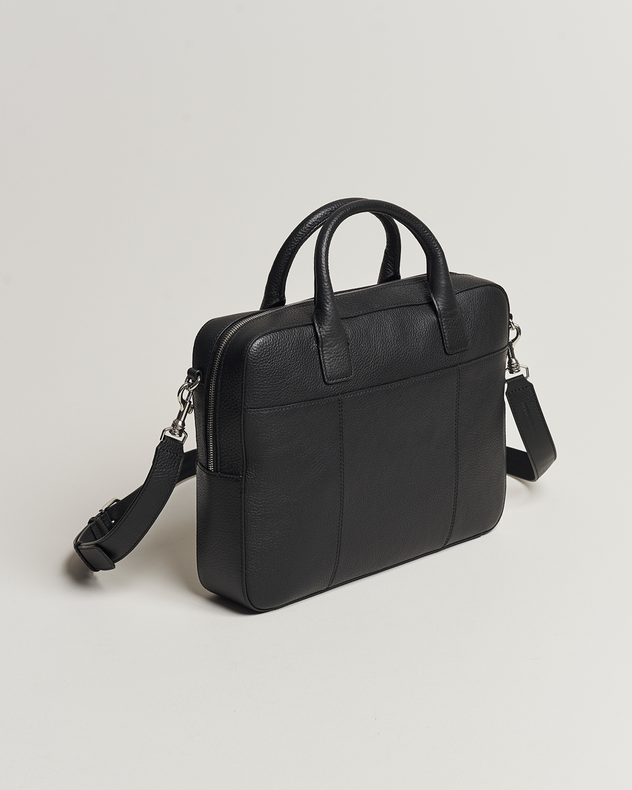 Mies | Tiger of Sweden Capa Grained Leather Briefcase Black | Tiger of Sweden | Capa Grained Leather Briefcase Black