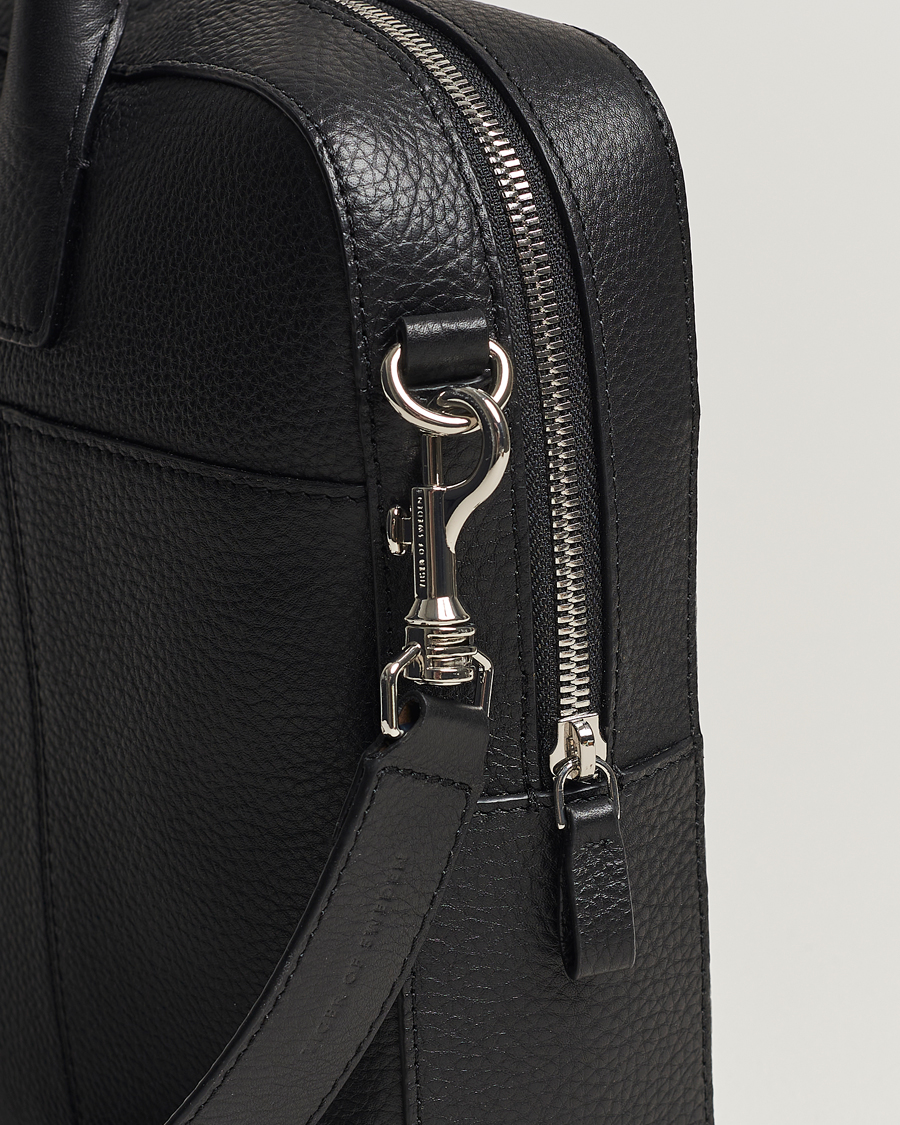 Mies | Tiger of Sweden Capa Grained Leather Briefcase Black | Tiger of Sweden | Capa Grained Leather Briefcase Black