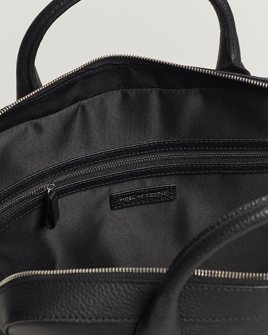 Mies | Tiger of Sweden Capa Grained Leather Briefcase Black | Tiger of Sweden | Capa Grained Leather Briefcase Black