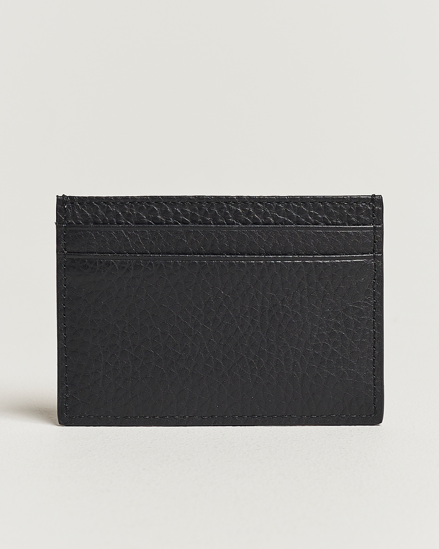 Mies | Tiger of Sweden Wharf Grained Leather Card Holder Black | Tiger of Sweden | Wharf Grained Leather Card Holder Black