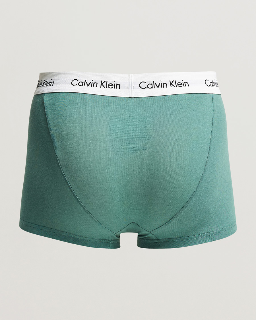 Mies | Alusvaatteet | Calvin Klein | Cotton Stretch Trunk 3-pack Blue/Dust Blue/Green