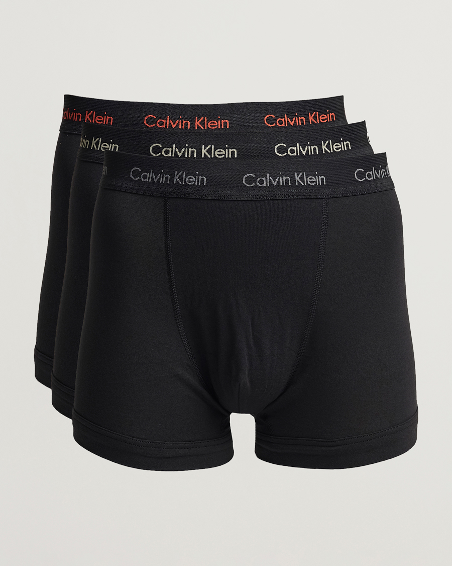 Mies | Alusvaatteet | Calvin Klein | Cotton Stretch Trunk 3-pack Black