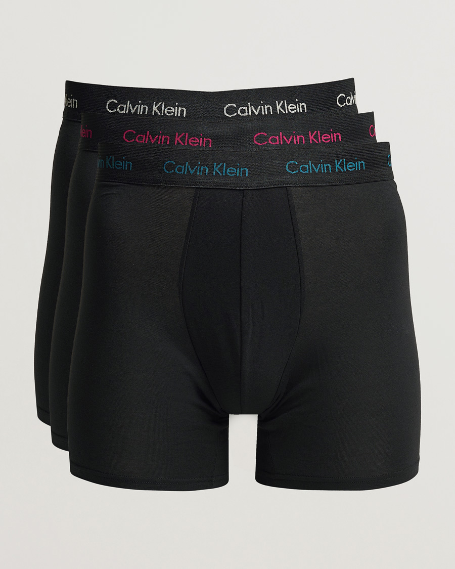 Mies | Alusvaatteet | Calvin Klein | Cotton Stretch 3-Pack Boxer Breif Black