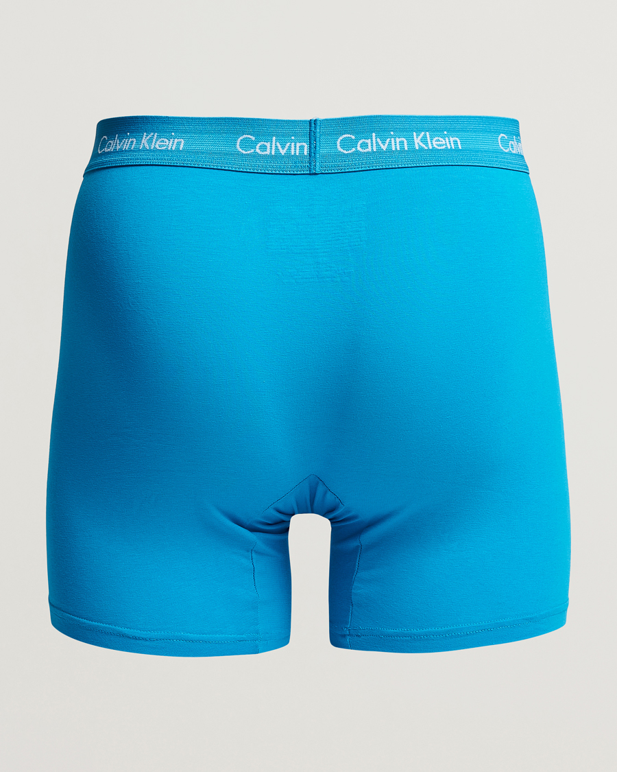 Mies | Alushousut | Calvin Klein | Cotton Stretch 3-Pack Boxer Breif Blue/Arona/Green