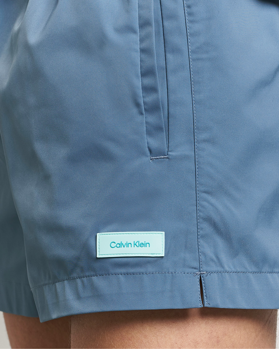Mies | Uimahousut | Calvin Klein | Logo Drawstring Swimshorts Muted Cerulean