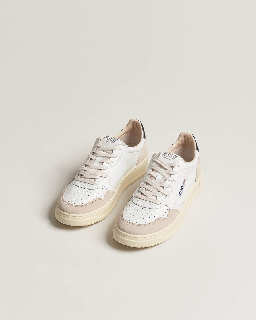 Mies | Tennarit | Autry | Medalist Low Leather/Suede Sneaker White/Black