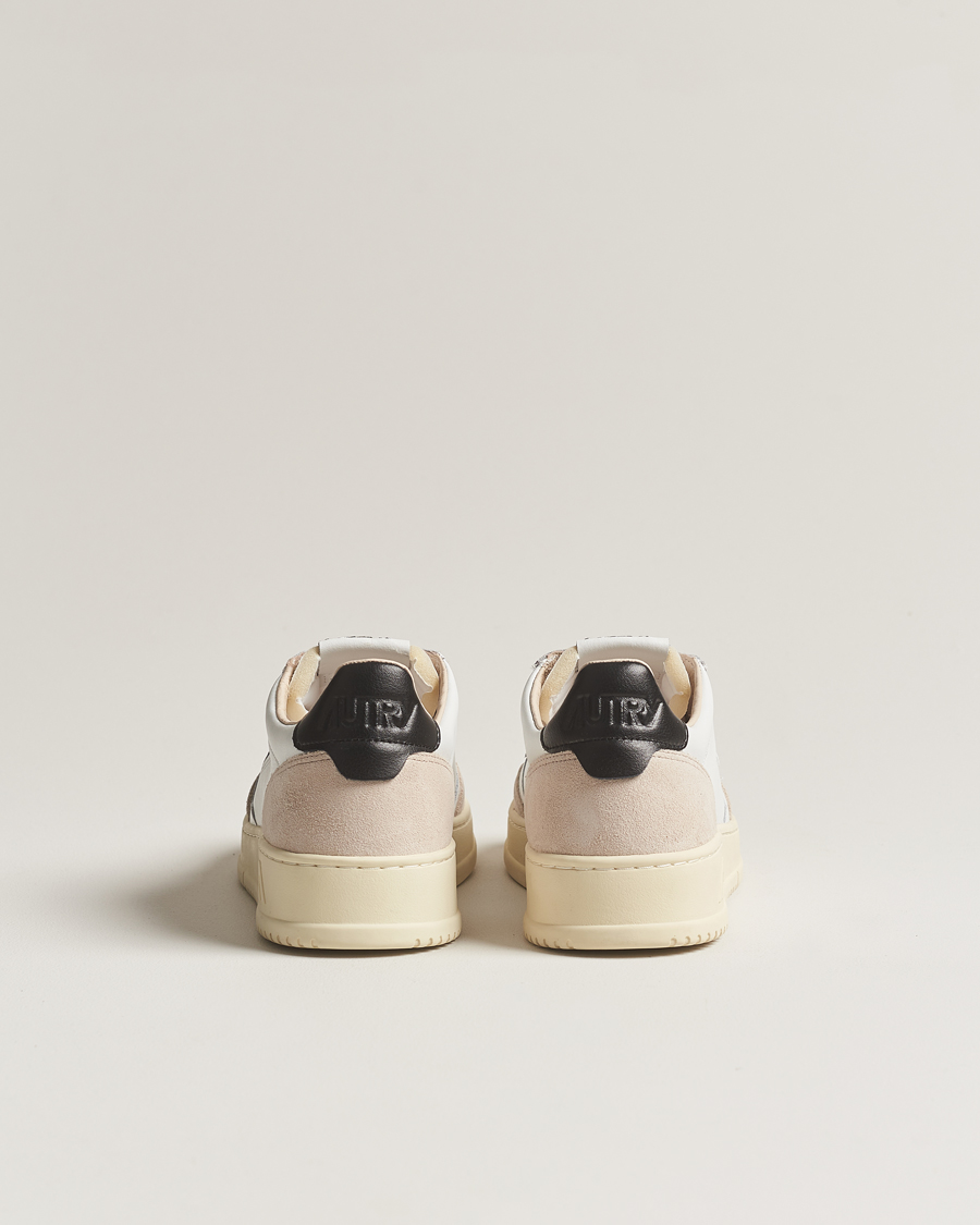 Mies | Tennarit | Autry | Medalist Low Leather/Suede Sneaker White/Black