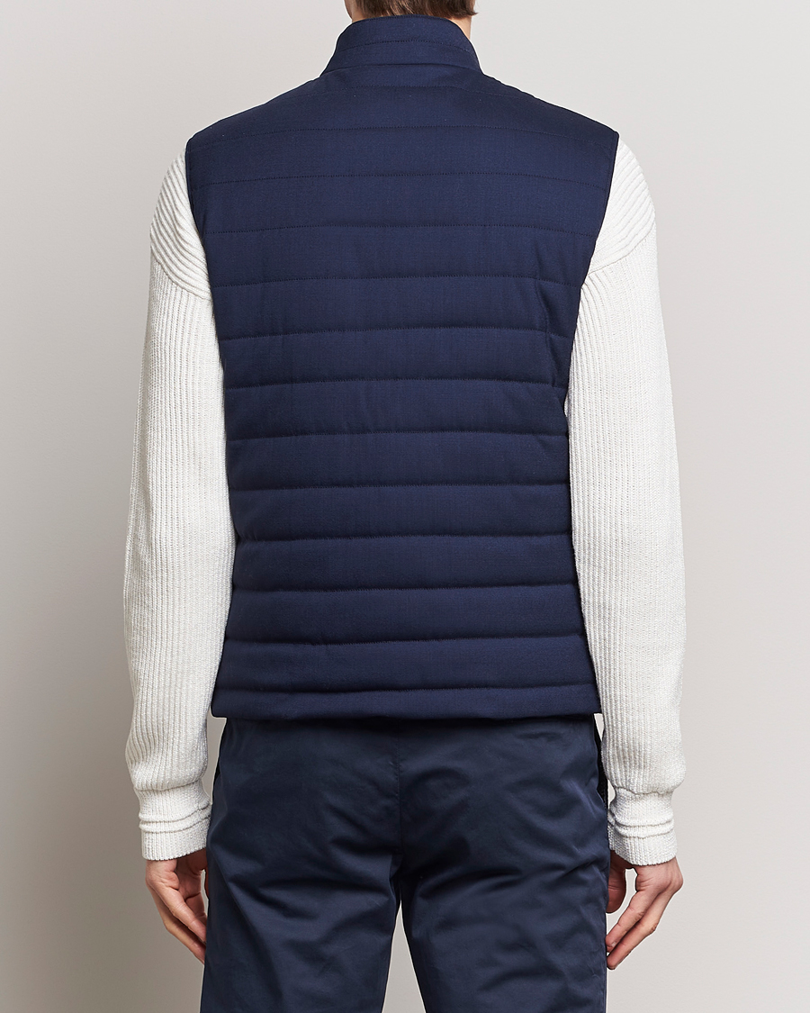 Mies | Takit | Kiton | Technical Wool Gilet Navy