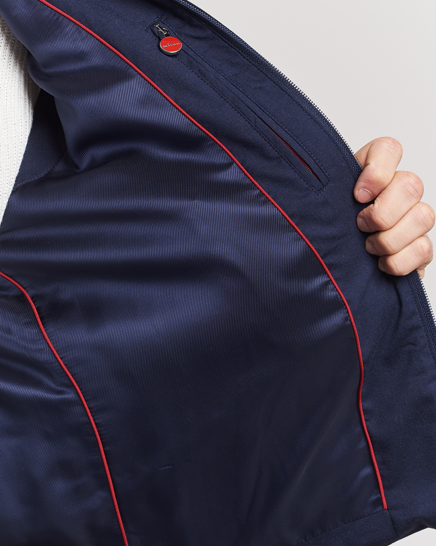 Mies | Takit | Kiton | Technical Wool Gilet Navy