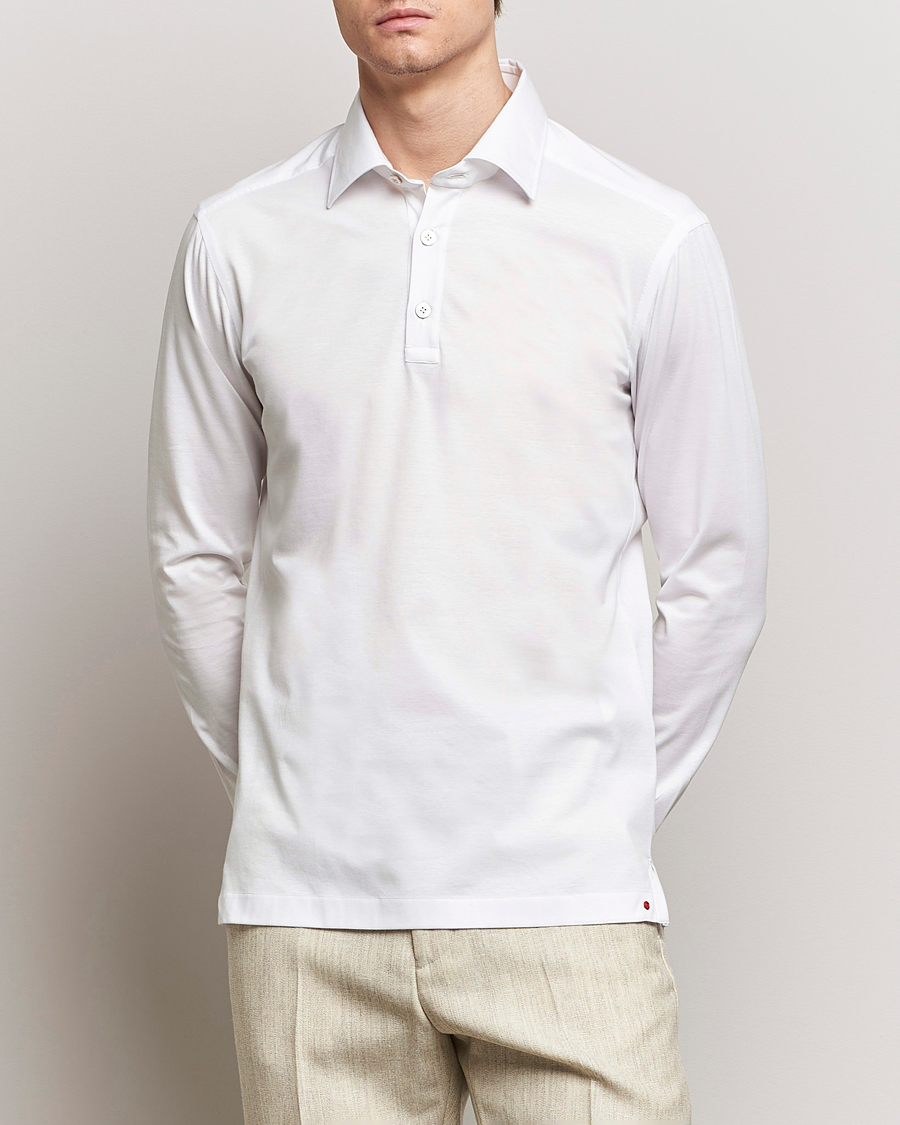Mies | Kauluspaidat | Kiton | Popover Shirt White