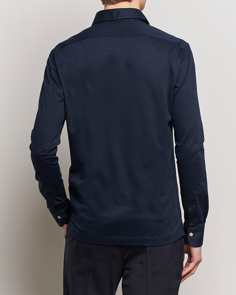 Mies | Kauluspaidat | Kiton | Popover Shirt Navy